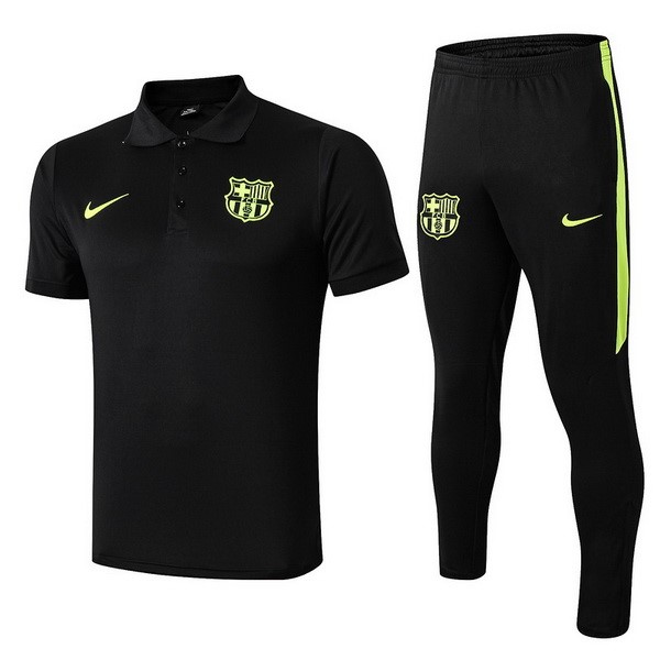 Polo Barcelona Conjunto Completo 2019-20 Negro Verde